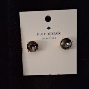 Kate Spade Black Stud Earrings, NWT Large Studs